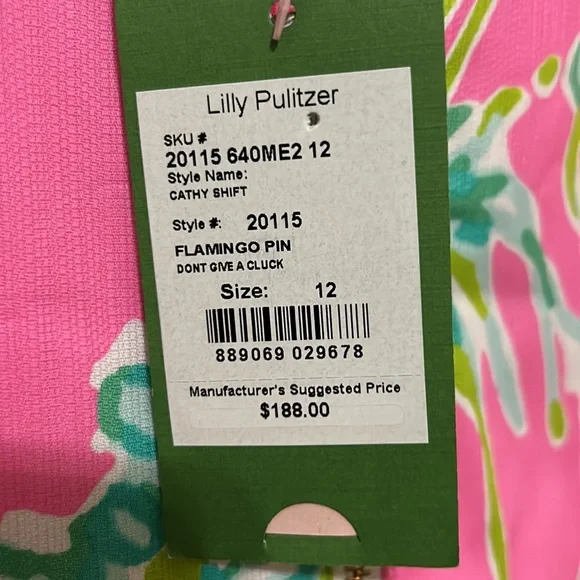 Lily Pulitzer Flamingo Pink Cathy Shift dress - Picture 3 of 3